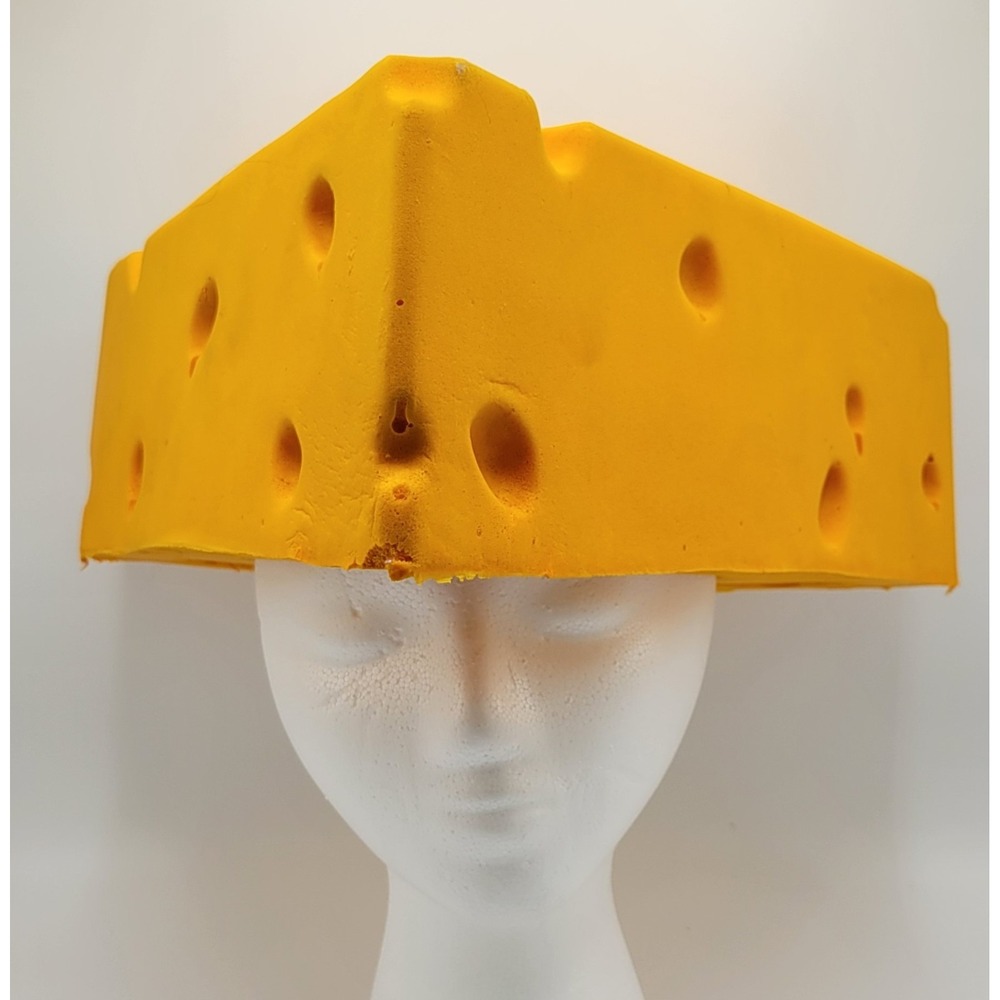 Vintage FOAMATION CHEESEHEAD Original Hat Green Bay Packers Wisconsin Souvenir